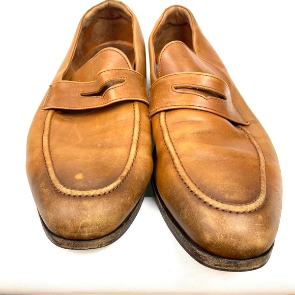 Wolf & Shepherd Ringer Loafers Men’s Size 11.5 – Cognac Honey Leather - Picture 5 of 6